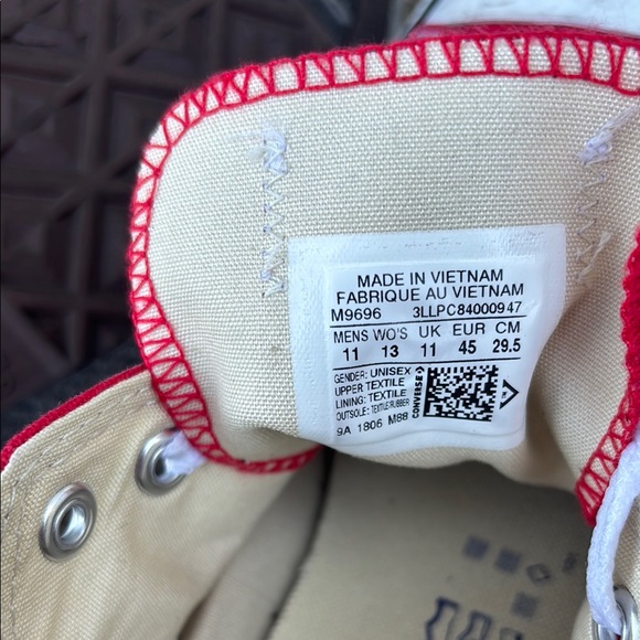 Red Canvas CONVERSE sneakers M11 W13 - Picture 8 of 9